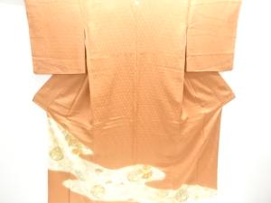 絞りヱ霞に花丸文様刺繍一つ紋色留袖